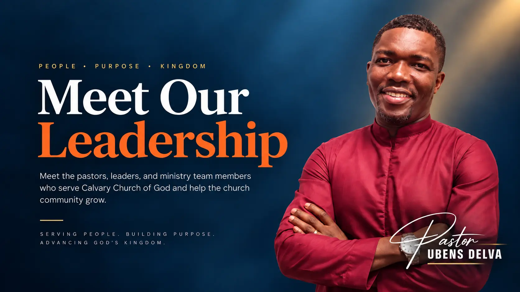 Meet Our Leadership — Pastor Ubens Delva