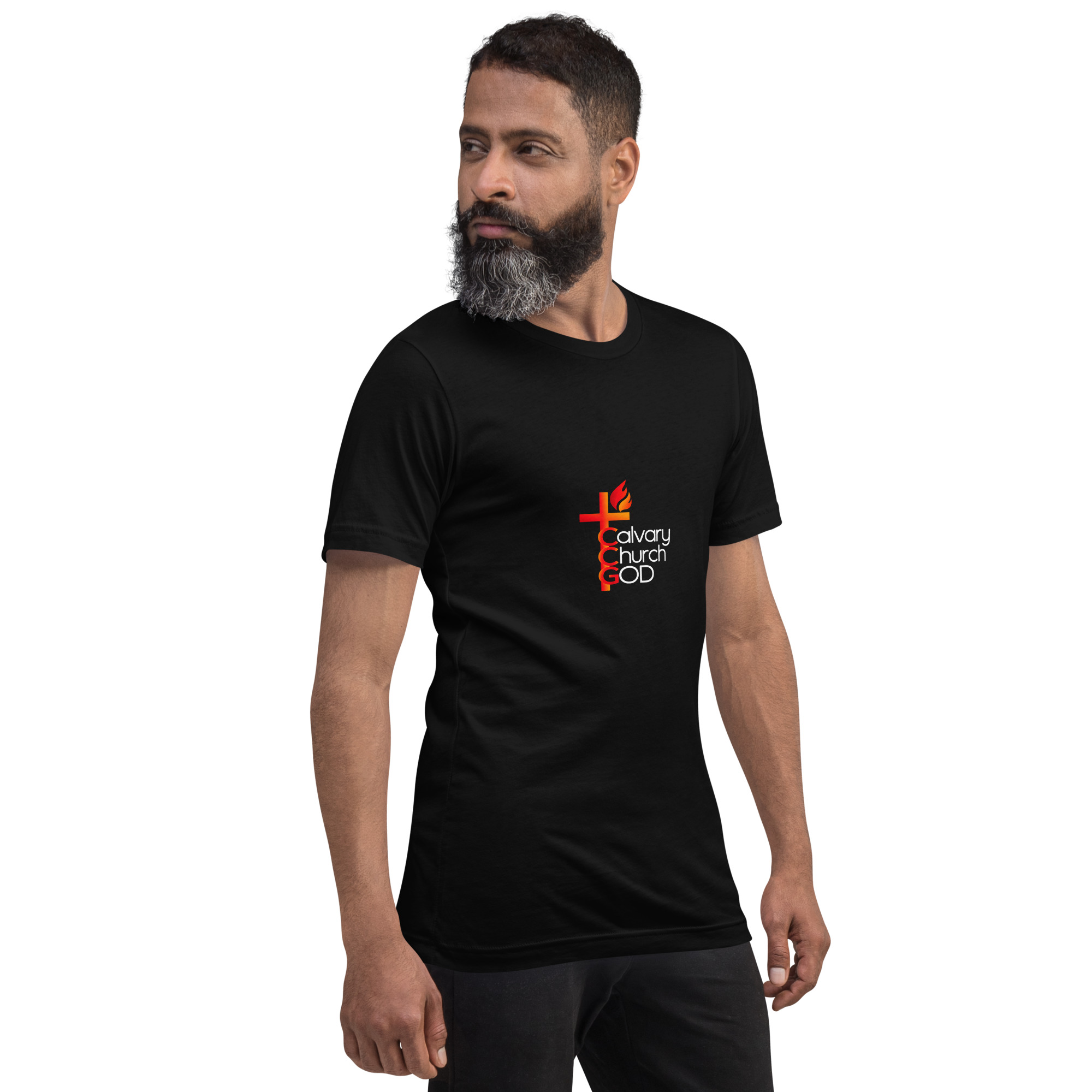 Calvary Church T-Shirt in Black — Front